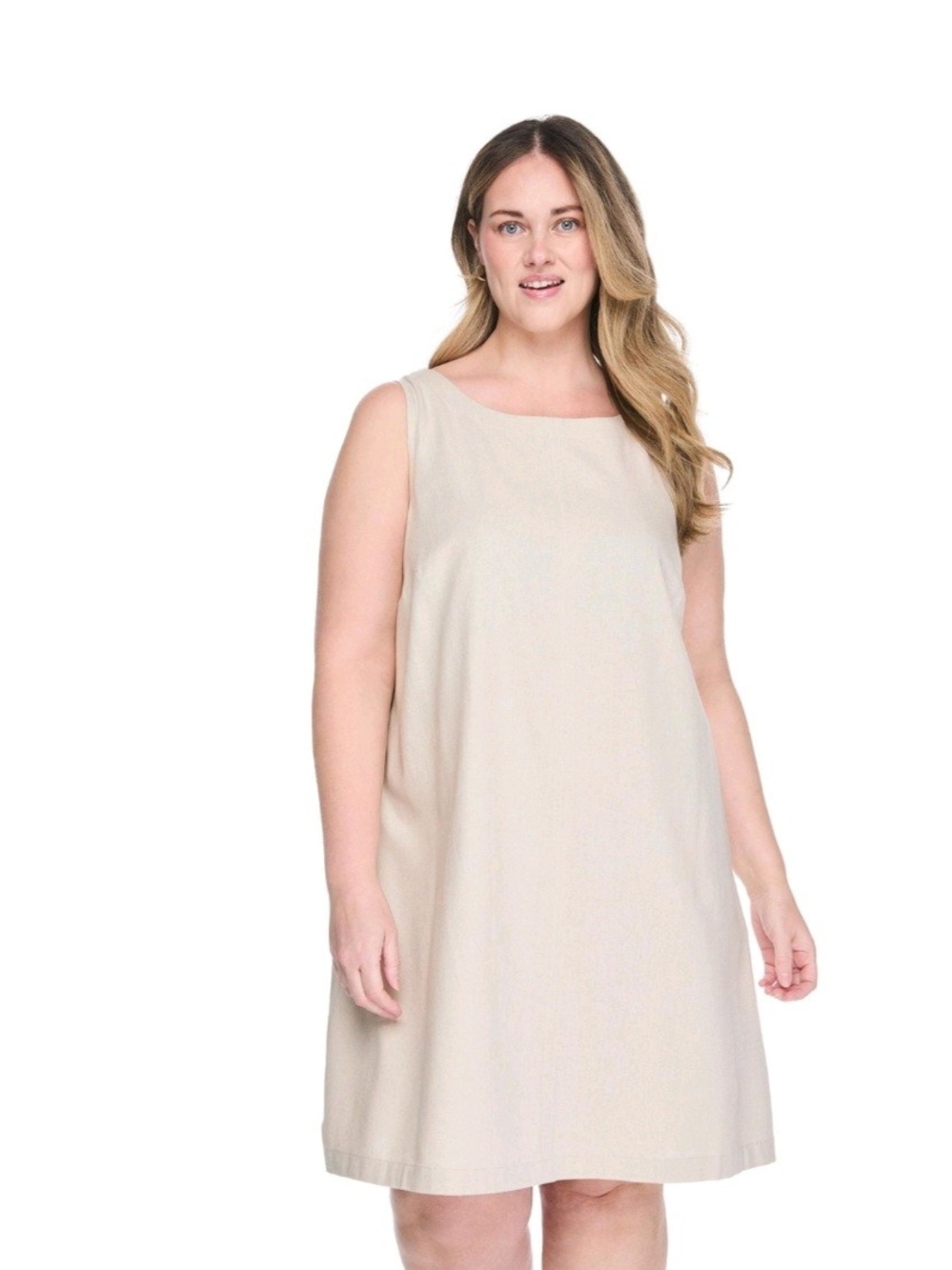 Lane Bryant Women's Plus Linen-Blend Dress